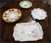 Collection of Four  Antique Limoges China Plates