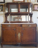 French Louis XVI marble top sideboard