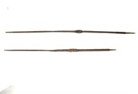 Two Woven African Spear Poles