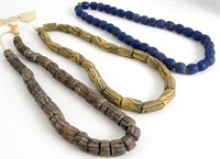 Three Early Trade Bead Necklaces