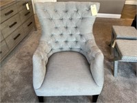 UPHOLSTERED WING-BACK CHAIR