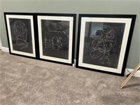 THREE (3) FRAMED PRINTS