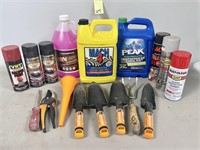 Antifreeze, Coolant, Garden Tools Lot