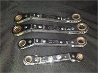 (4) Double End Ratchet Wrench Set - Metric