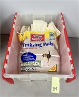 Puppy Training Pads with Bin Lot