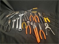 Lot of Misc Tools - Pliers, Crescent Wrenches,etc