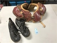 Vintage Football Pads & Cleats