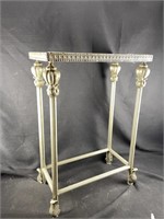 Neoclassical french cast iron antique side table