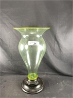 Venetian emerald Glass Vase