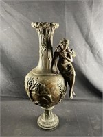 Late 19th century Sculpture deco bronze vase