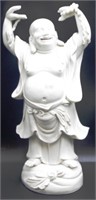 Chinese blanc de chine laughing Buddha figure