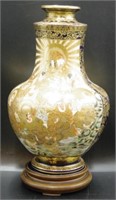Good large Japanese Satsuma mantle vase