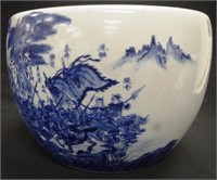 Large Chinese blue & white bowl