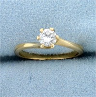 .4ct Bypass Style Diamond Solitaire Engagement Rin