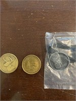 Collector coins and tractor memorabilia