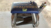 Goodyear Shop Stool HAS HOLE AND CRACK PLASTIC