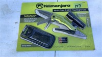 Kilmanjaro Multi Tool and LED Flashlight Set New