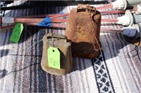 LOT OF TWO RUSTY COWBELLS
