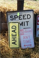 LOT OF THREE ROAD SIGNS
