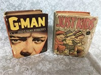 Vintage lot of Big little books G Man and Just