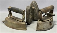 3 Antique Sad Irons