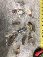Vintage lot of fishing lures
