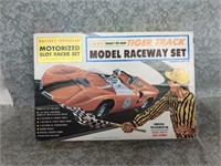 Vintage Tiger Track model raceway set with