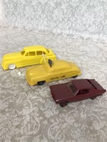 Vintage lot of plastic cars Tootin Taxi mixed