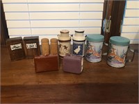 Vintage lot of salt and pepper shakers suitcases