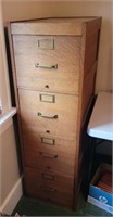 Oak file cabinet 4 drawers, 16½×28×52