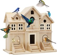 Lyfreen DIY Wooden Birdhouse
