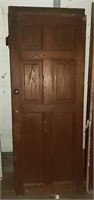 Wood 6 Panel Door 80"x32"