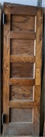 Horizontal Five Panel Door w/ Heavy Hinges and