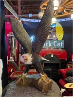 4ft 10” Wooden Carved Eagle