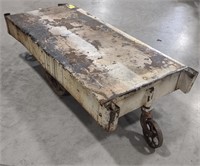 Metal Flat Bed Rolling Cart 16"x25"x56"