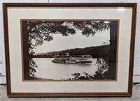 Framed Coney Island Island Queen Steamboat Photo