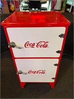 3ft 2” Tall Steel Coca-Cola Cabinet
