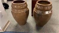 New Condition Large Glazed Asian Planters