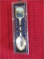 Watson Sliver Plated Souvenir Spoon Charles Bridge
