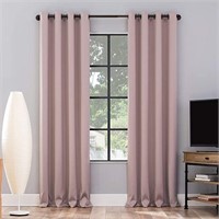 One panel Sun Zero pink curtain