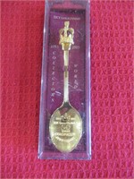 Souvenir Spoon 22 Ct Gold finsh