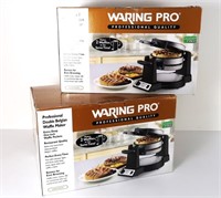 (2) Waring Pro Waffle Makers