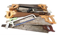 Collection of Various Hand Saws