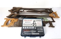 Hand Saws & Socket Wrench Set
