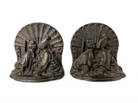 Antique Pair of Cast Iron Bookends