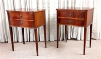 Pair of Mahogany Two Drawer Stands
