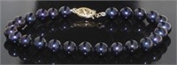 14kt Gold 7 mm Tahitian Pearl 7" Bracelet