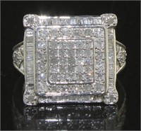 Princess Cut 1.00 ct Natural Diamond Ring