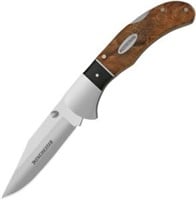 WINCHESTER G2241785 BURL WOOD LOCKBACK KNIFE