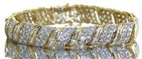 10kt Gold 10.00 ct Brilliant Diamond Bracelet